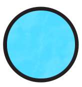 Demi-marqueurs à alcool OLO, Pointe pinceau, Bleu clair B1.1