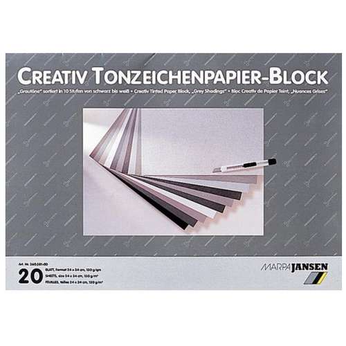 Bloc de papier nuances de gris Marpa Jansen 
