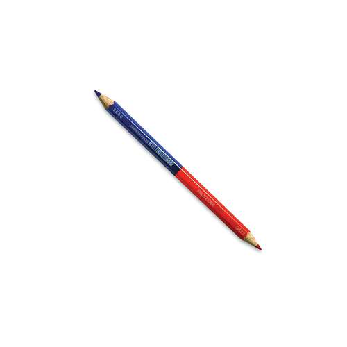 Crayon bicolore rouge et bleu 