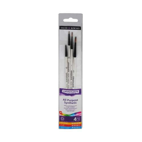 Set de 4 pinceaux détails Graduate Daler Rowney 