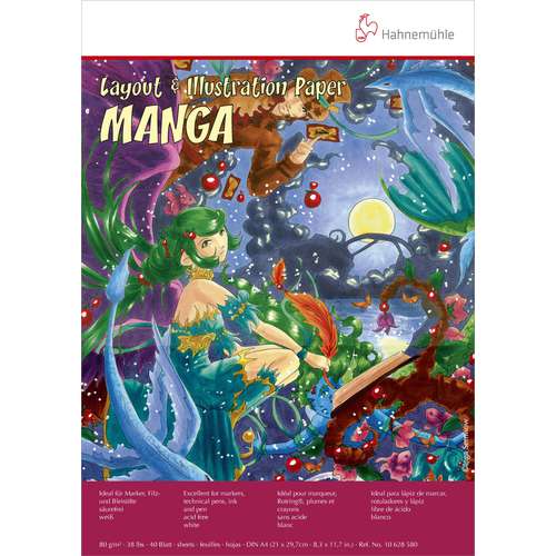 Bloc Manga, Layout et Illustration  HAHNEMÜHLE - 80 g/m² 