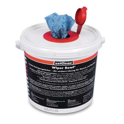 zetClean Wiper Bowl Polytex® feuchte Reinigungstücher 