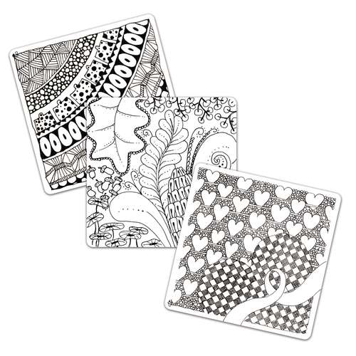 Cartes Zentangle MARPA JANSEN Tangle-Tiles