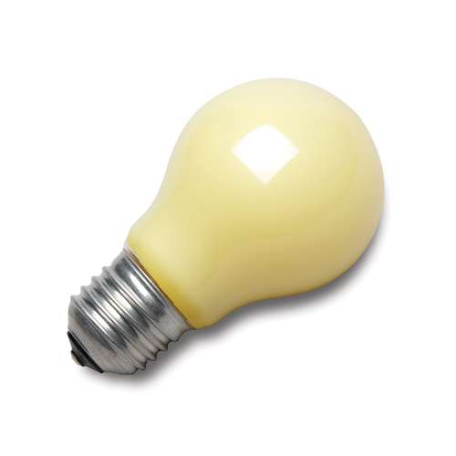 Ampoule pour lampe jaune 