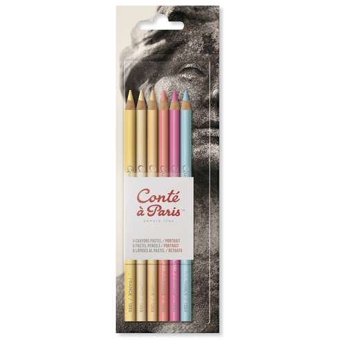 Coffret de 6 crayons pastels Conté à Paris 