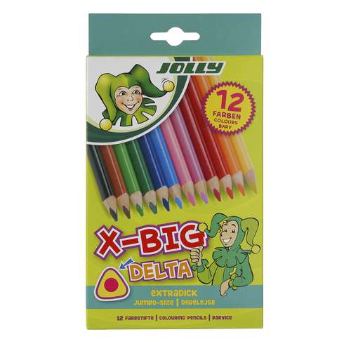 Crayons de couleurs gros X-BIG DELTA  JOLLY 