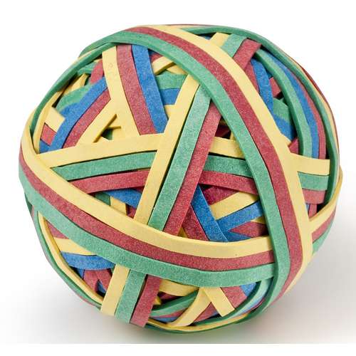 Bracelets élastiques de couleur sur une balle Wonday 