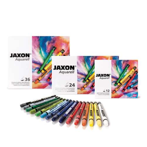 JAXON® Aquarell wasservermalbare Wachspastelle 