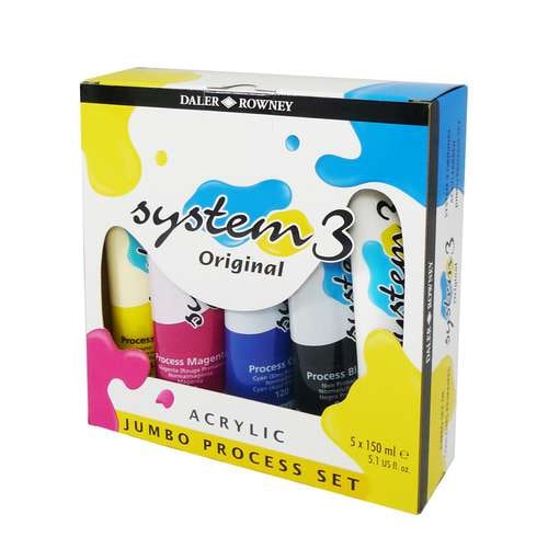 Set jumbo d´acrylique system 3 Daley Rowney 