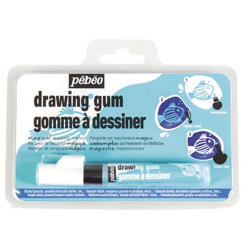 Drawing Gum Marker de Pébéo - Dessiner avec un feutre de masquage