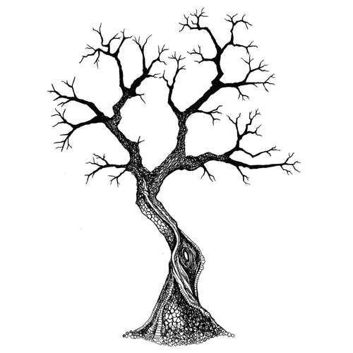 Tampon Lavinia Stamps, arbre mystique 