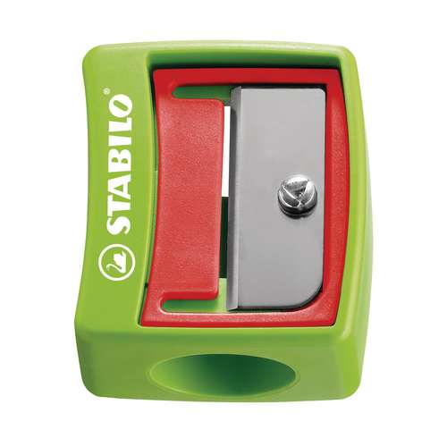 Lot De 3 Taille-crayons STABILO EASYsharpener Ergonomiques Pour Droitiers - Réservoir Inclus - Orange