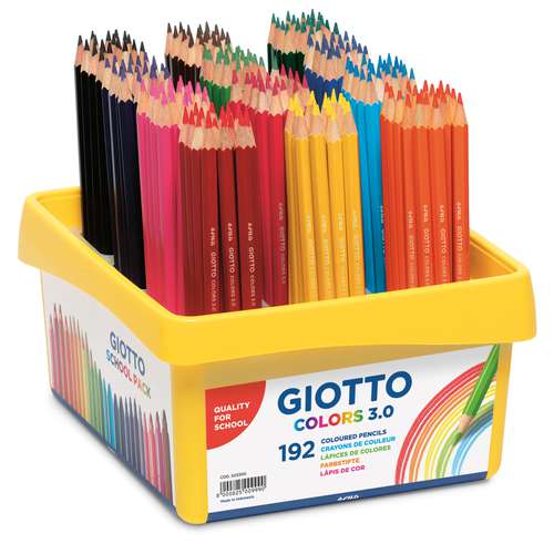 Set de 192 crayons de couleur GIOTTO Colors 3.0 