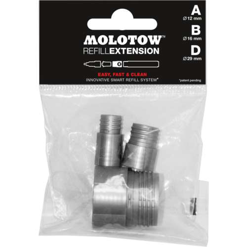 Sachet de rallonges pour recharger MOLOTOW™ série A/B/D 