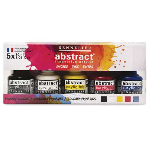 Set encre abstract® SENNELIER, 5 x 30 ml 