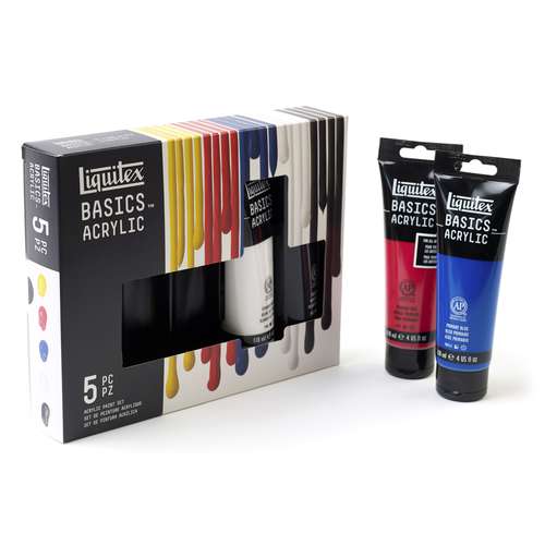 Set acrylique LIQUITEX® BASICS, couleurs primaires