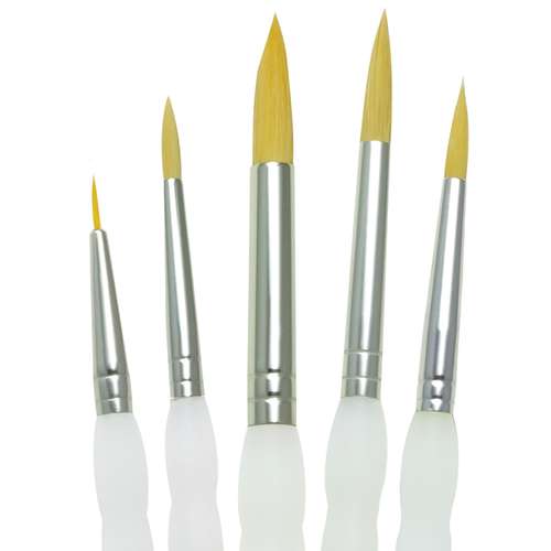 Set C de 5 pinceaux Soft Grip Royal & Langnickel 