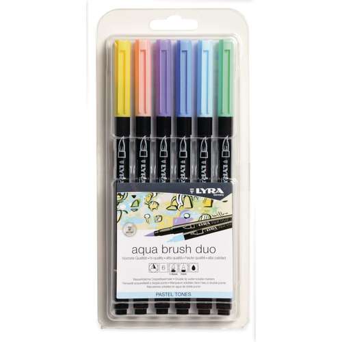 Feutres Pitt Artist Pen Brush, boîte de 12, tons pastels