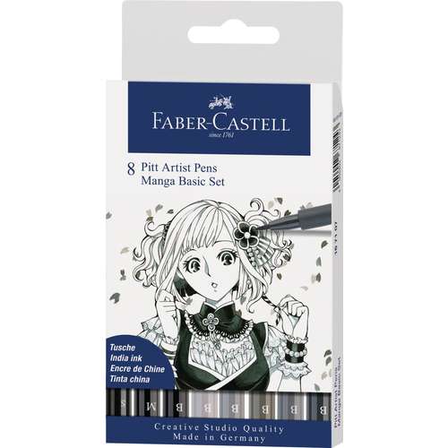 FABER-CASTELL PITT Artist Pen 8er Etui 