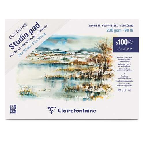 Bloc aquarelle Goldline® Studio Clairefontaine 