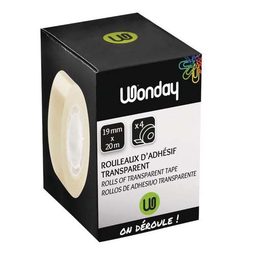Rouleaux d'adhésif transparent Wonday 