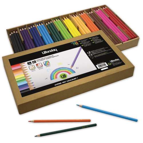 Crayons de couleur Wonday, set de 144 