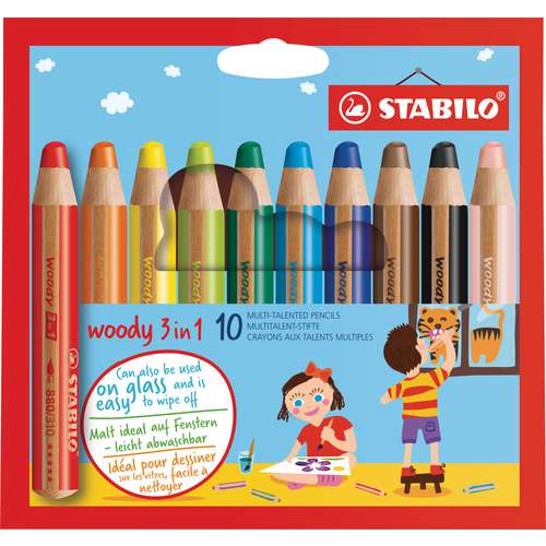 Crayons STABILO® Woody 3 in 1, sets