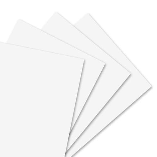 40 Papier Cartonné A3 blanc - feuilles cartonnées 300gr/m2