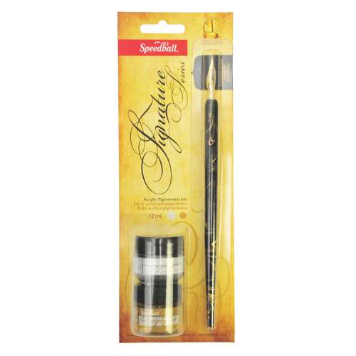 Speedball® Signature Series Gold & Silber Kalligrafie-Set 