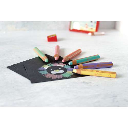 Étui à Crayons Violet étui à Crayons Peint à La Main Crayon Vert