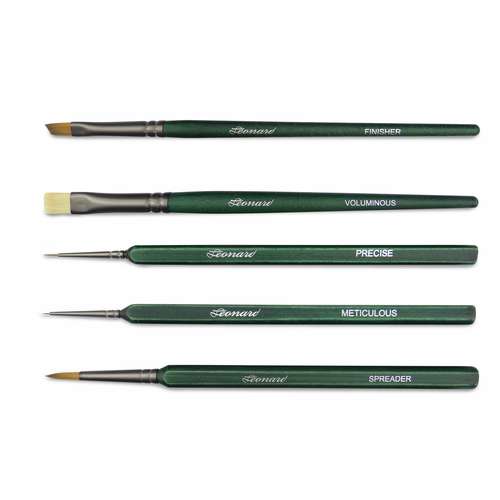 Set de 5 pinceaux Léonard, professionnel série 5000-3 