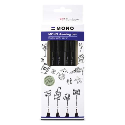 Sets 4 feutres fins MONO TOMBOW® 