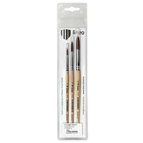 Set de pinceaux synthétiques lineo, série 1113 