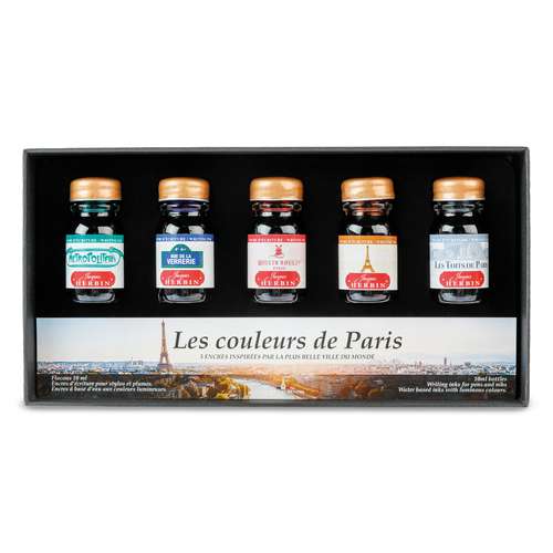 Set encre d'écriture les Couleurs de Paris Jacques Herbin 
