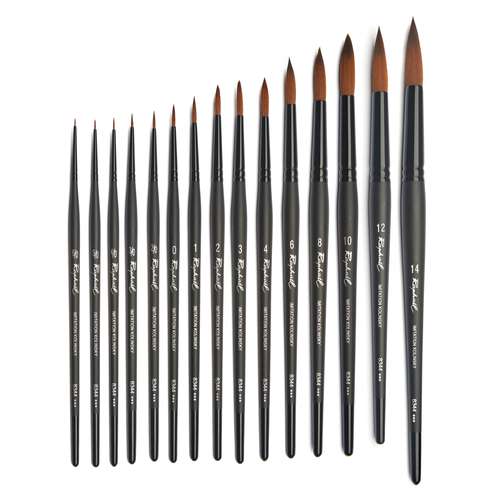 Royal & Langnickel Malpinsel-Set, 8-teilig – Flach- & Rundpinsel Aus Borste, Mit Plastikbeutel