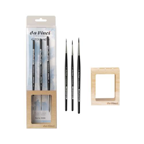 Set de 3 pinceaux aquarelle CASANEO da Vinci, série 5598 
