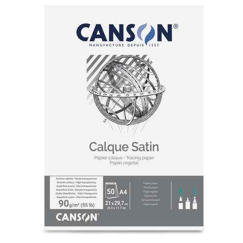 CANSON® Calque Satin Transparentpapierblock, DIN A4 