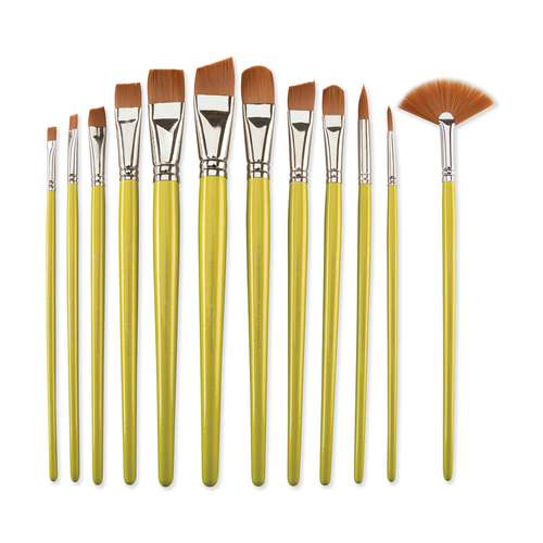 Royal & Langnickel® Brown Taklon Pinselset B, 12-teilig 