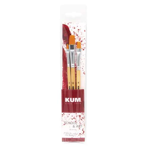 KUM® School & Art Flachpinsel-Set 
