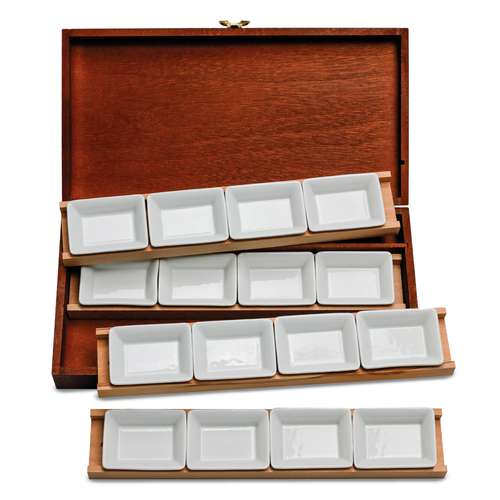 BLOCKX Mahagoni-Aquarellkasten 