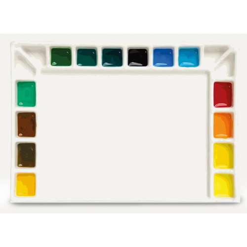 MEEDEN Porzellan-Mischpalette  18 + 1 