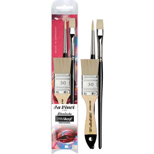 Set de 3 pinceaux da Vinci for SCHMINCKE PRIMAcryl, série 11767 
