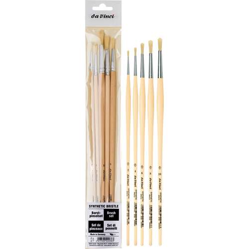 Lot de 5 pinceaux Universal Synthetics série 5295 Da Vinci 