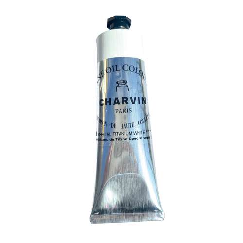 CHARVIN Feine Ölfarbe – Titanweiß Special, 150 ml 