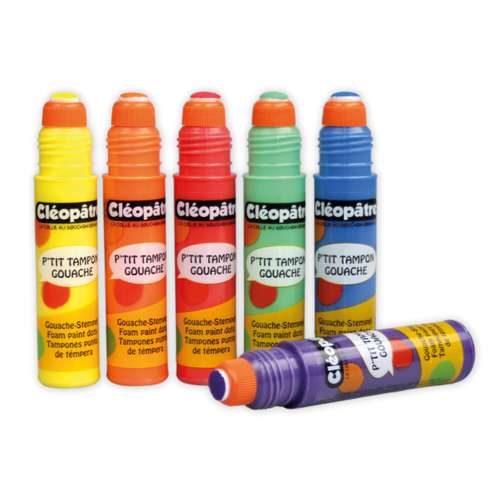 Lot de 6 tampons gouaches Cléopâtre 