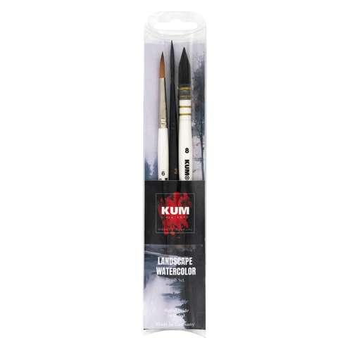 KUM® LANDSCAPE Aquarell-Pinselset, 3-teilig 