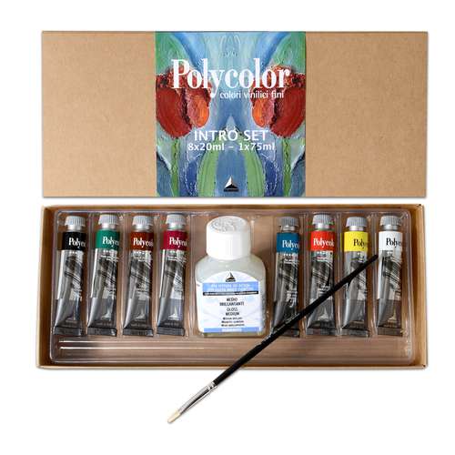 Set initiation peinture acrylique vinylique Polycolor Maimeri 