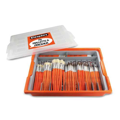 Cléopâtre Aufbewahrungsbox mit 100 Pinseln 