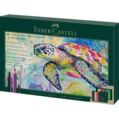 FABER-CASTELL Albrecht Dürer & Pitt Artist Pen Geschenkset, 46-teilig 