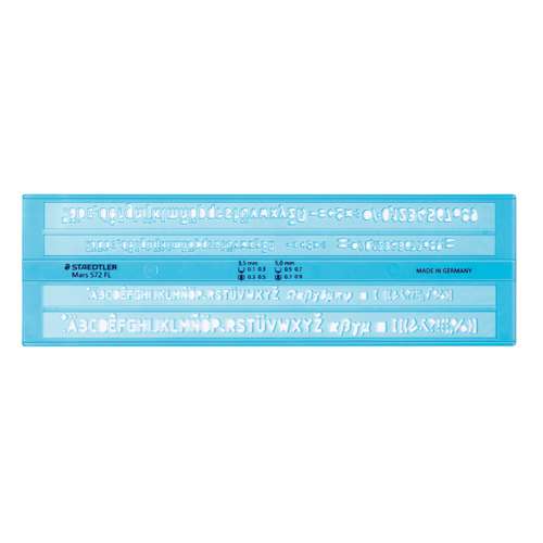 Gabarit de lettrage 572 FL Staedler Mars® 